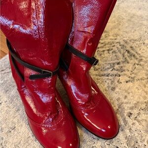 Marc Jacobs Red Heeled Boots- size 10